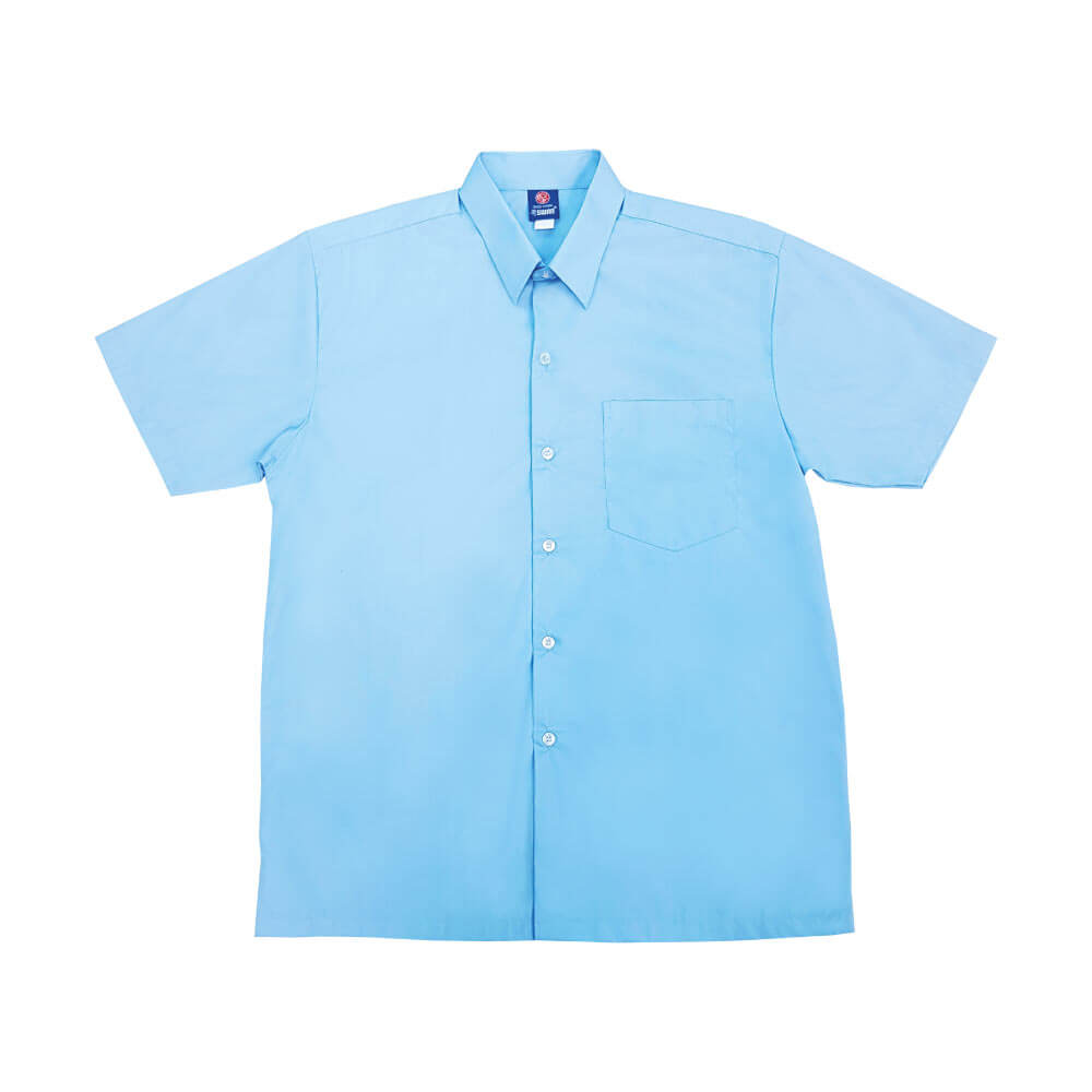 SWAN Premium Blue Shirt Short Sleeve Boy School Uniform