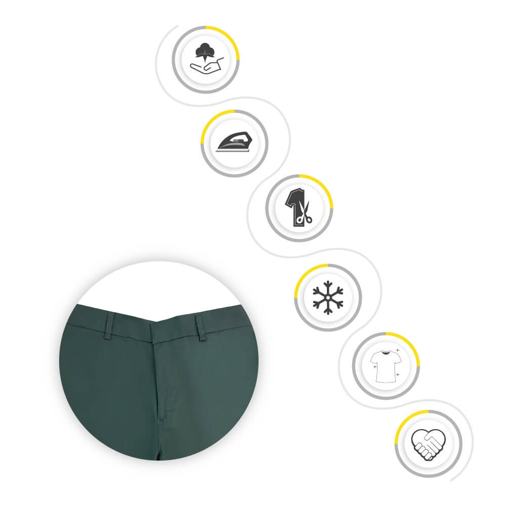 SWAN Premium Secondary Green Short Pants School Uniform