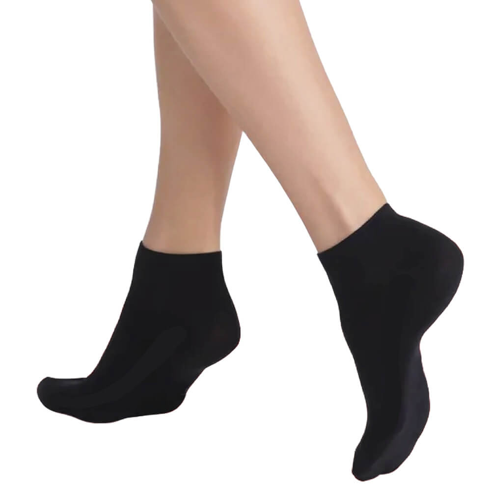 SWAN 3-IN-1 BLACK UNISEX ANKLE SOCKS