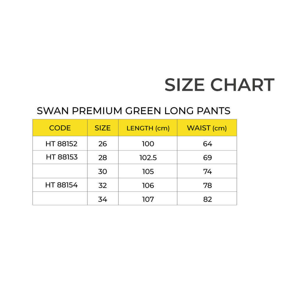 SWAN Premium Green Long Pants School Uniform