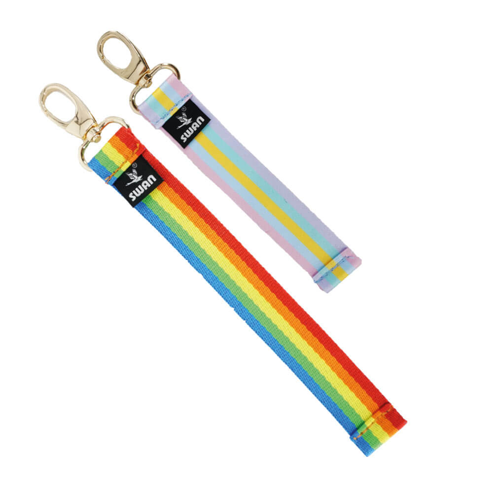 SWAN Name Strap Personalized Keychain