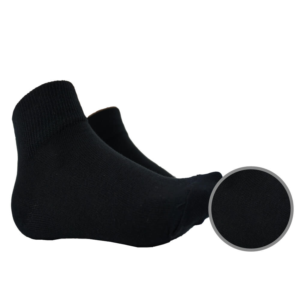 SWAN 3-IN-1 BLACK UNISEX ANKLE SOCKS