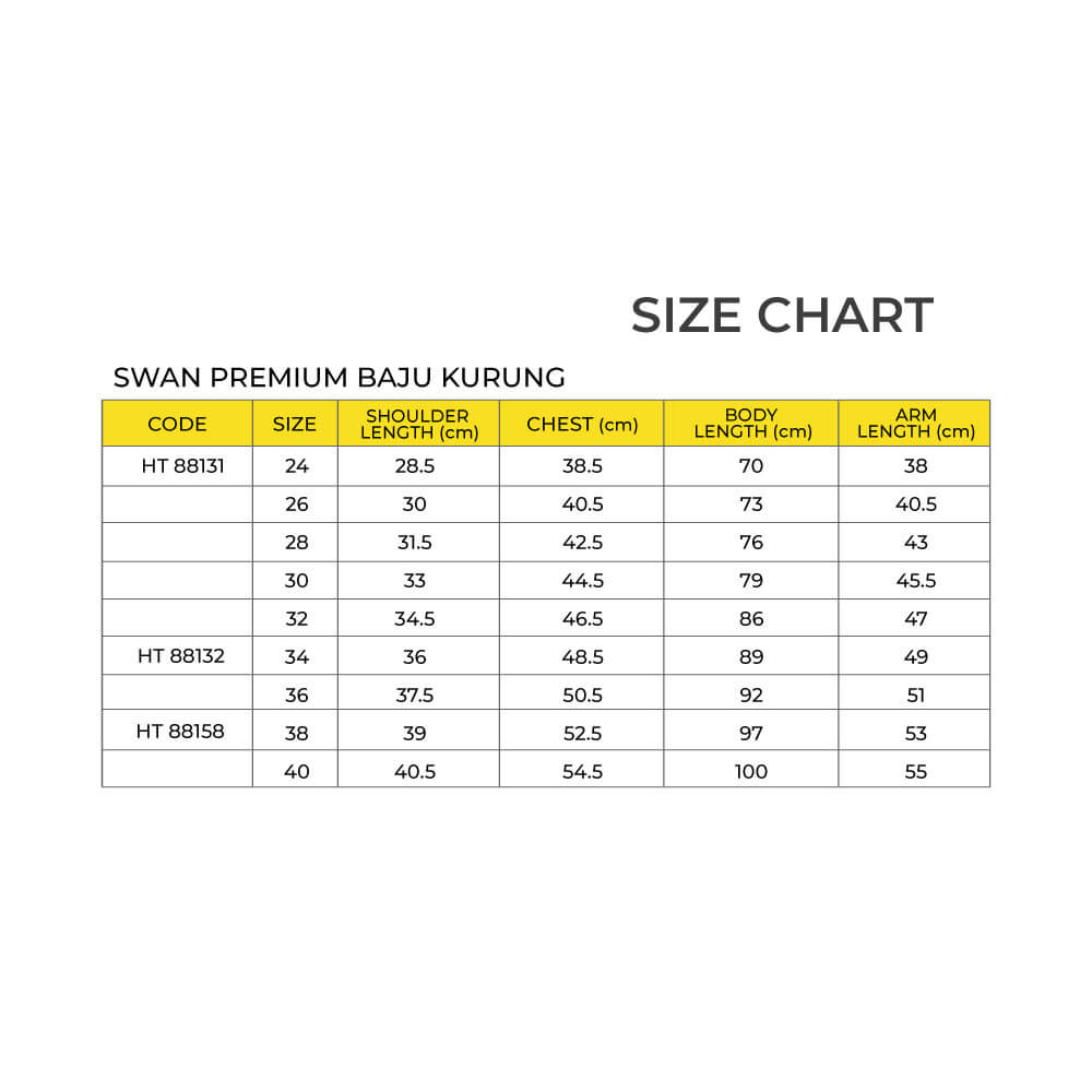 SWAN Premium Baju Kurung School Uniform