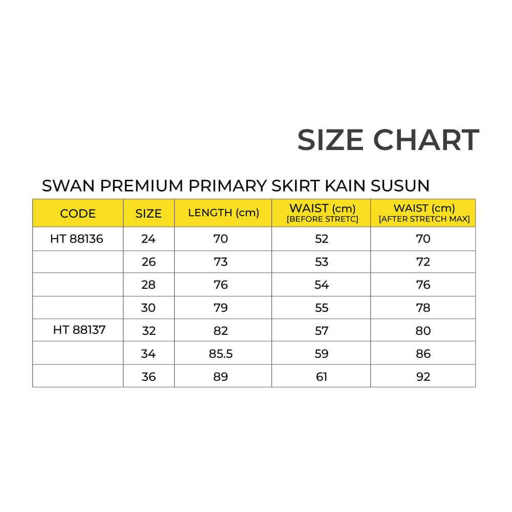 SWAN Premium Primary Skirt School Uniform