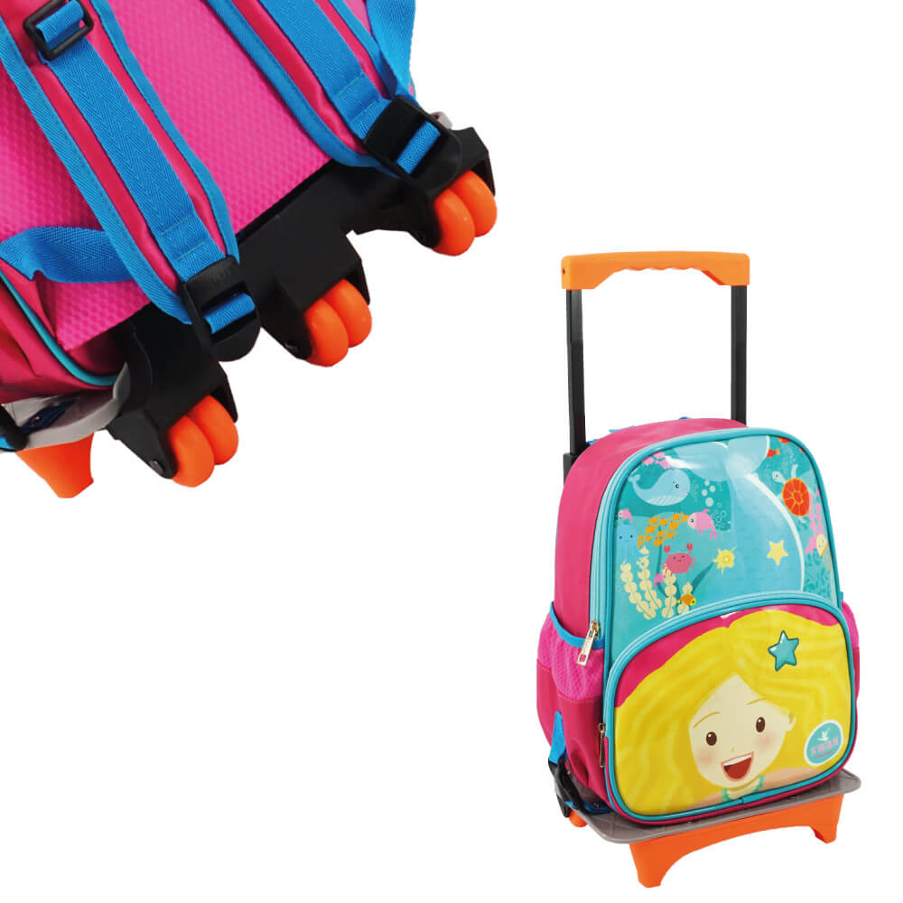 SWAN Kids Kindergarten Detachable Trolley Bag