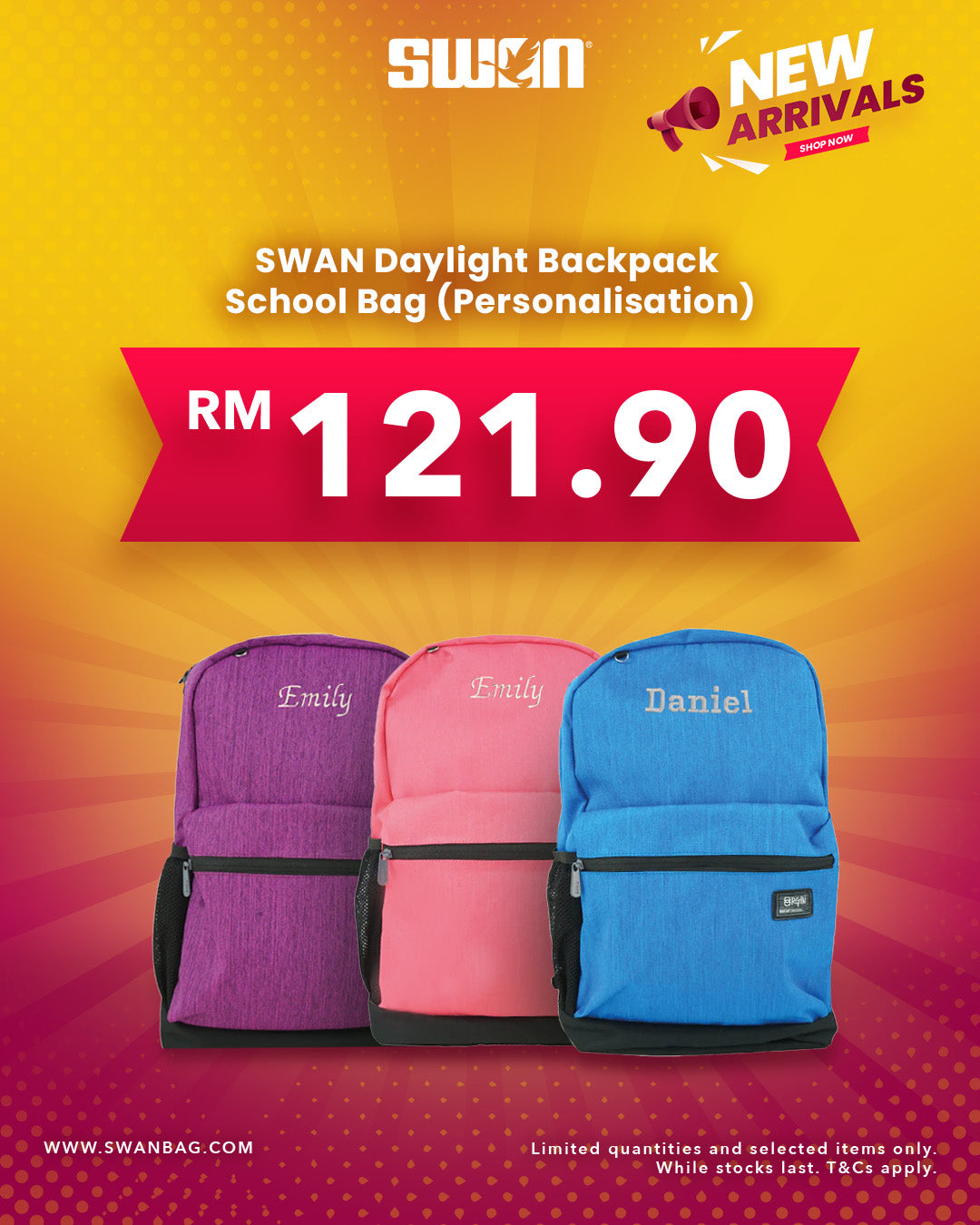 SWAN Daylight Backpack School Bag