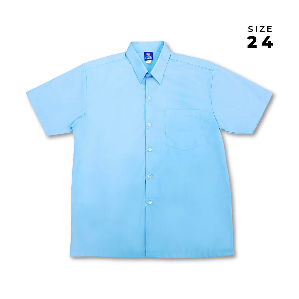 SWAN Premium Blue Shirt Short Sleeve Boy School Uniform