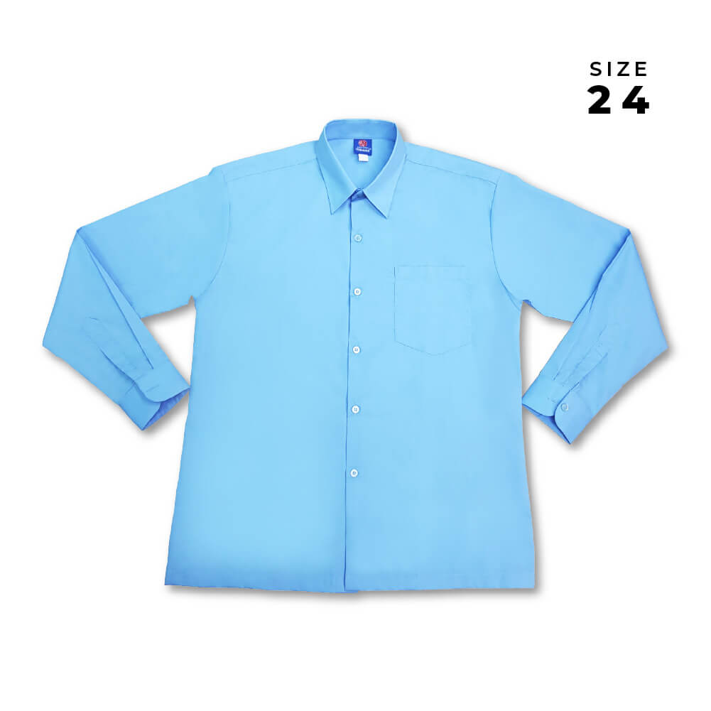 SWAN Premium Blue Shirt Long Sleeve Boy School Uniform