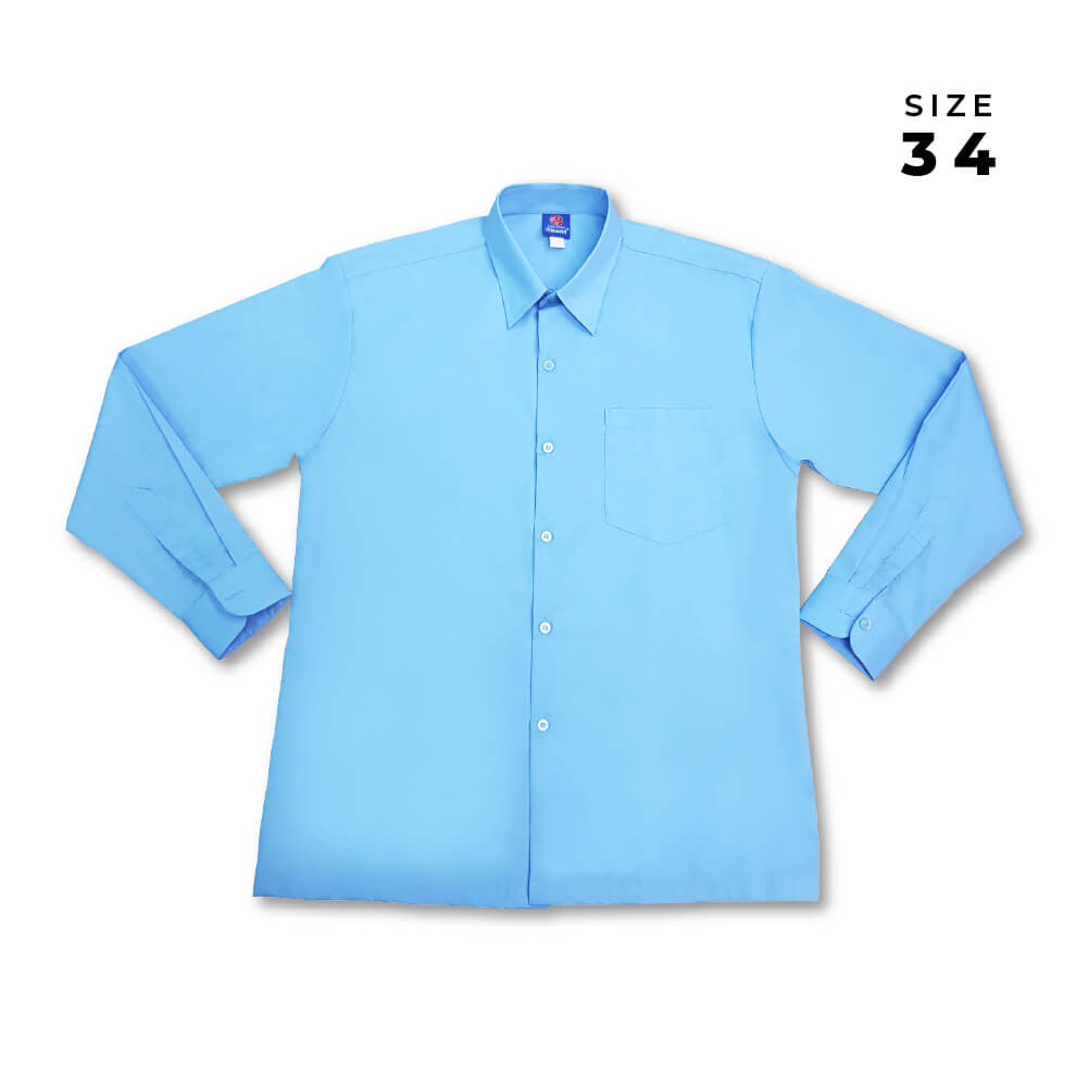 SWAN Premium Blue Shirt Long Sleeve Boy School Uniform