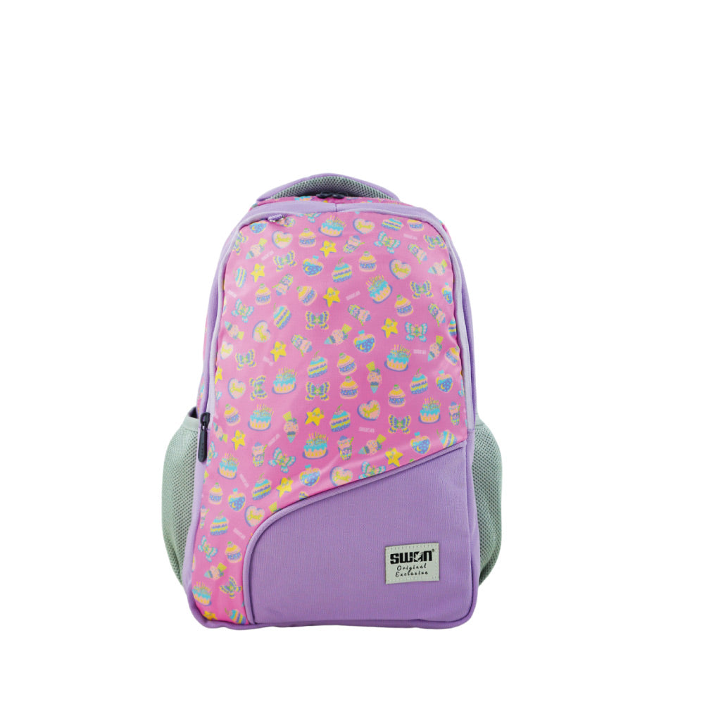 Swan Abstract Smile School Bag (L1) Backpack