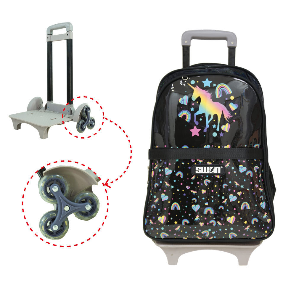 Swan Shine XL Trolley School Bag