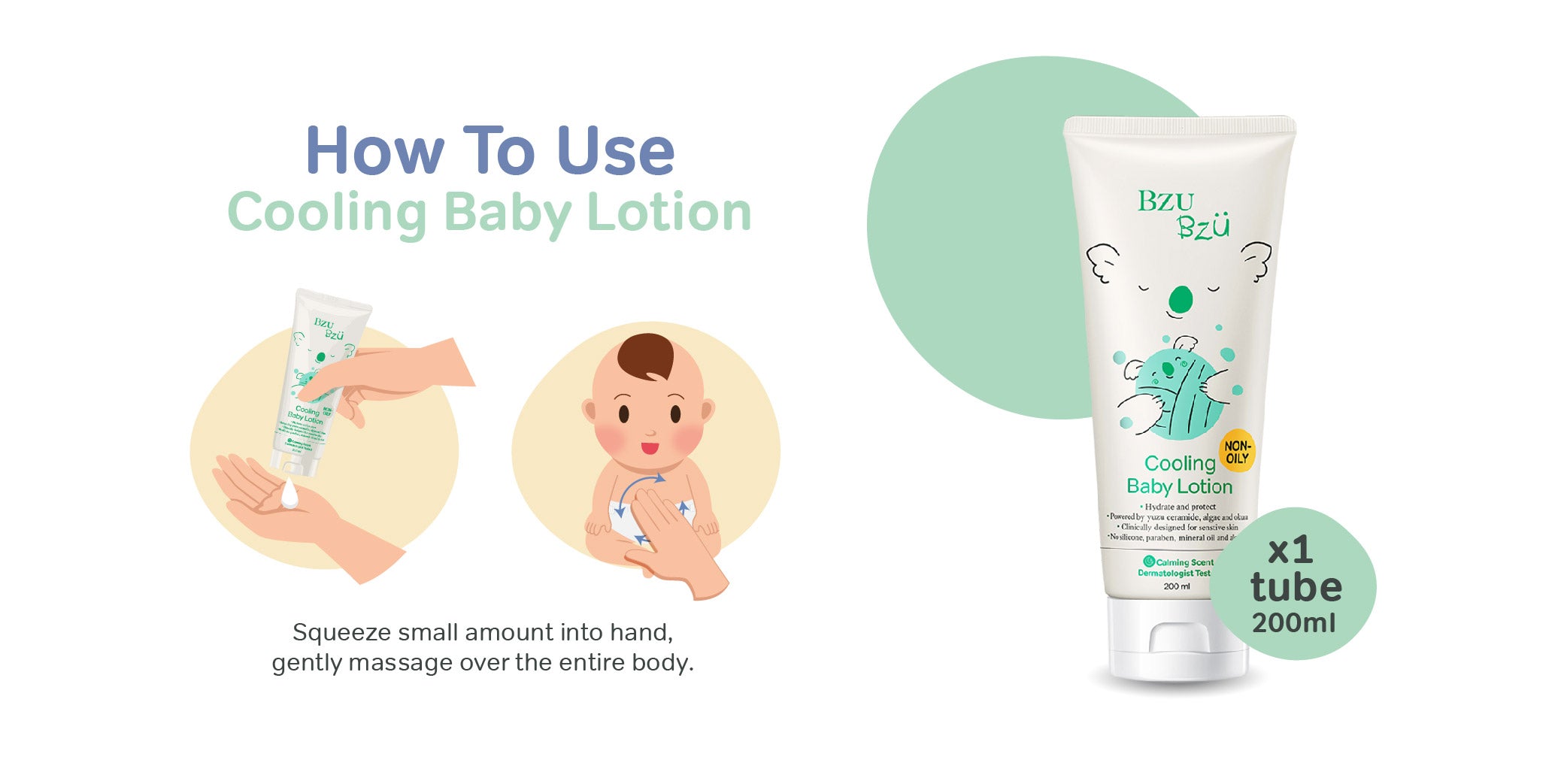 BZU BZU Cooling Baby Lotion (200ml)