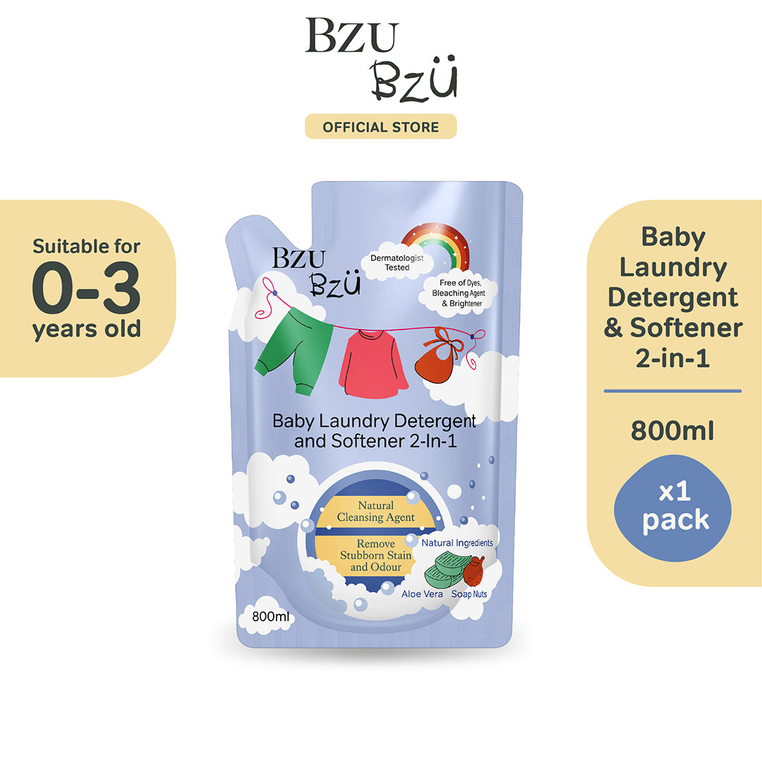 BZU BZU Baby Laundry Detergent and Softener (800ml)