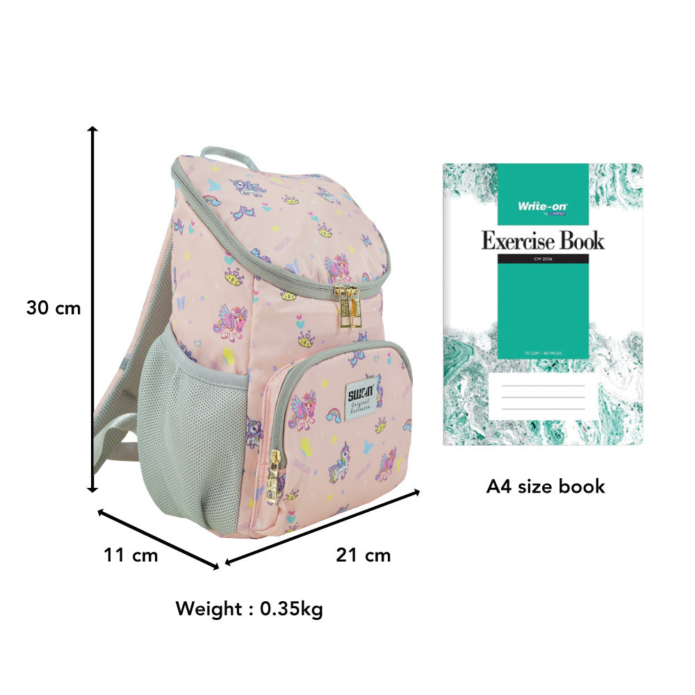 Swan 2D Lite (M) Kindergarten/Pre - School Bag/School Backpack
