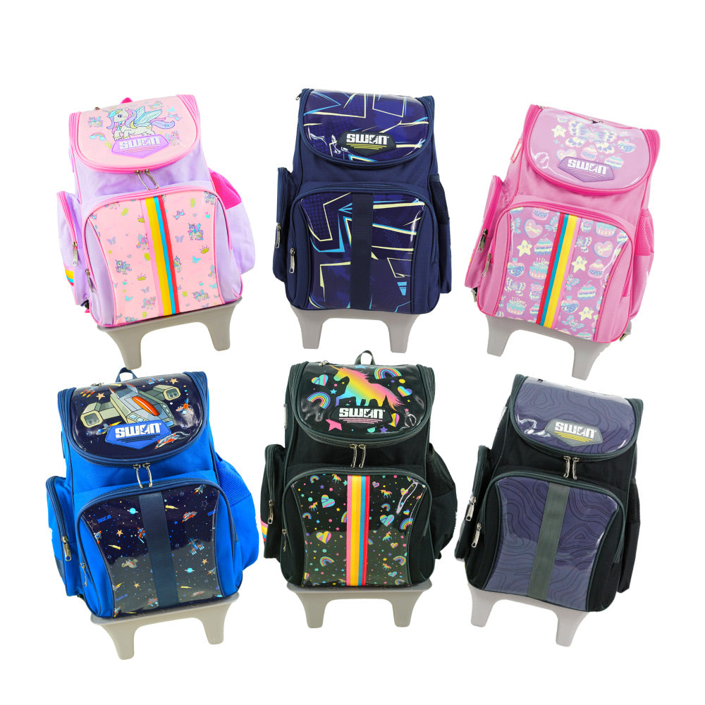 Swan 6D Lite Roll School Bag XXL (6 Wheels Trolley)