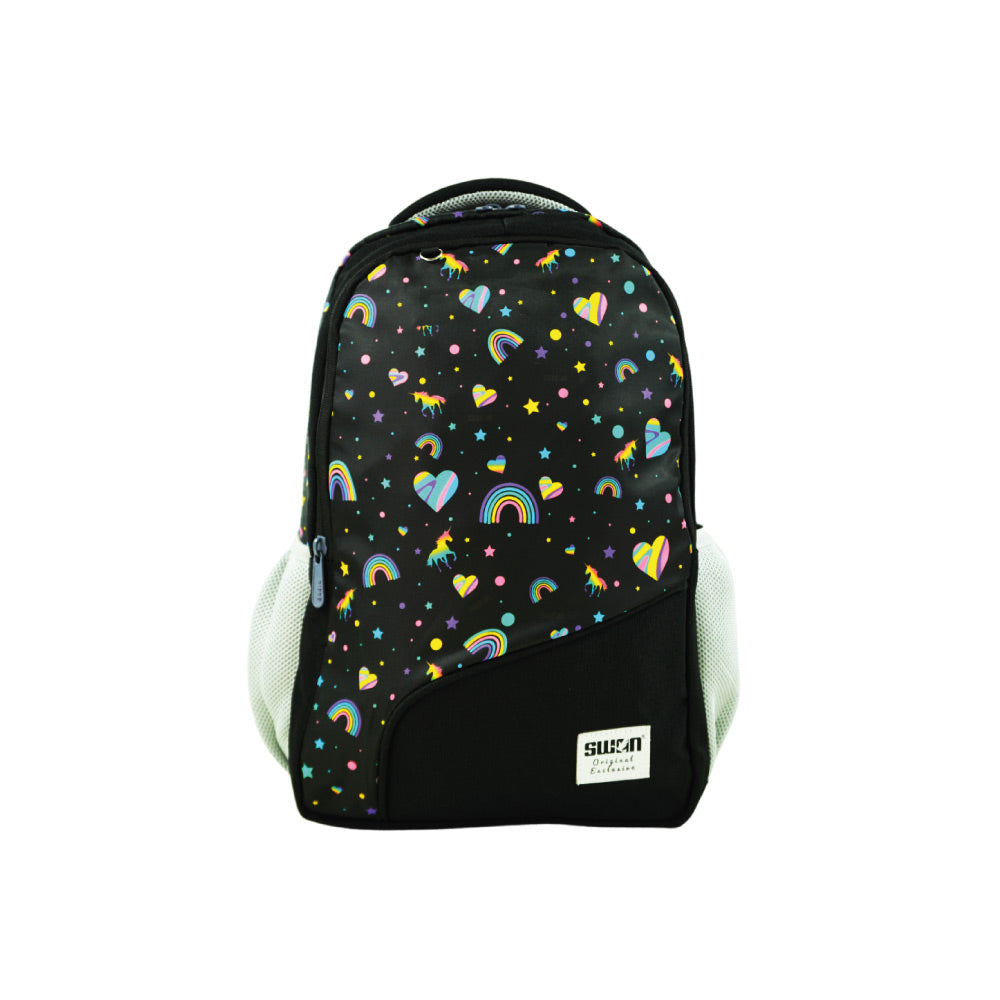 Swan Abstract Smile School Bag (L1) Backpack