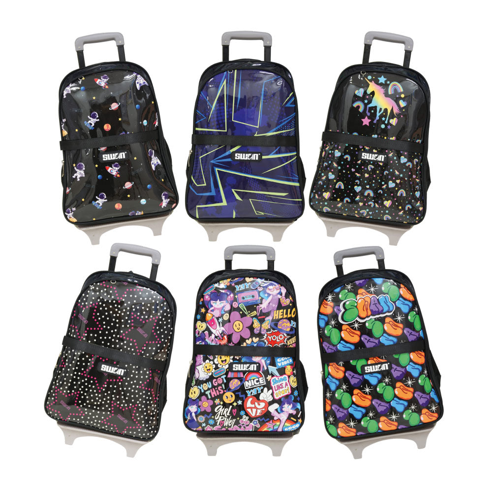 Swan Shine XL Trolley School Bag