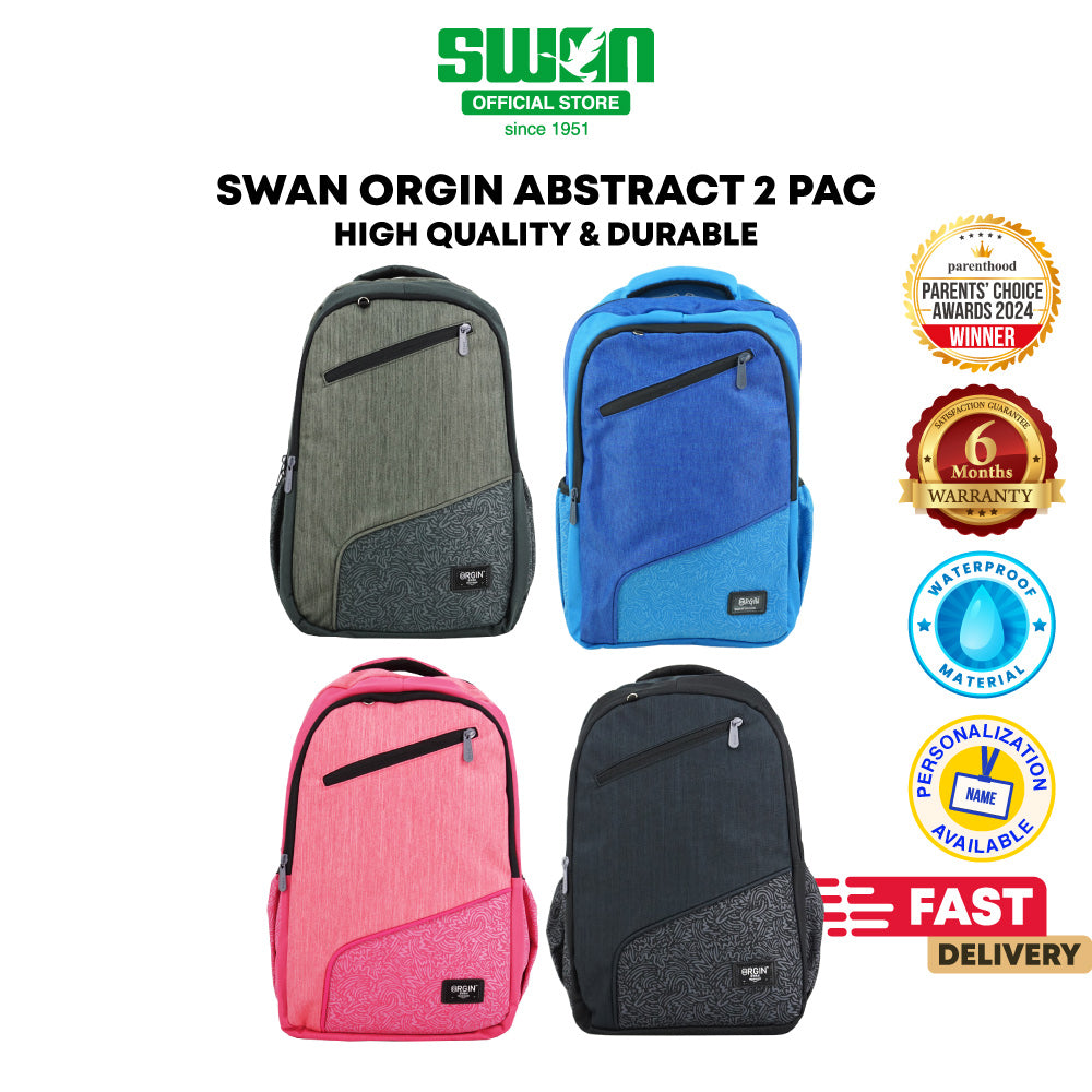 Swan Abstract 2 Smile XL School Backpack