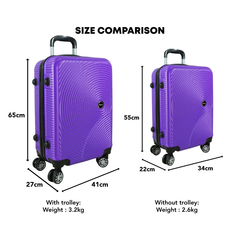 SWAN ABS Luggage 20" & 24" - Purple