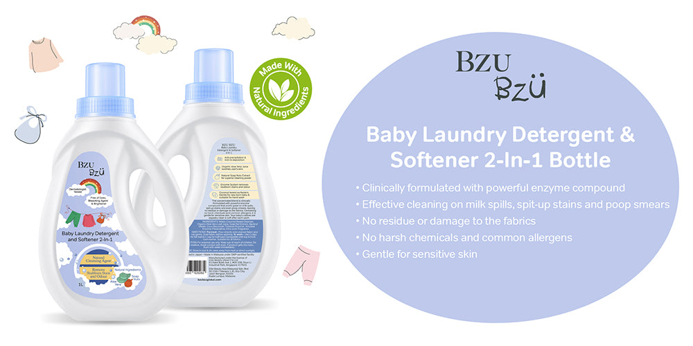 BZU BZU Baby Laundry Detergent and Softener (800ml)