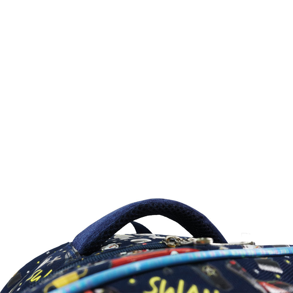 SWAN Smile Design 10Wheels Trolley School Bag (XL)