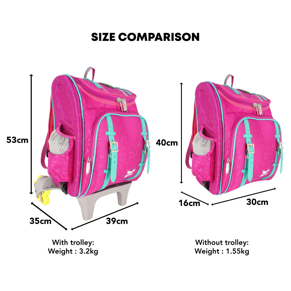 SWAN Techno-Lite Trolley School Bag