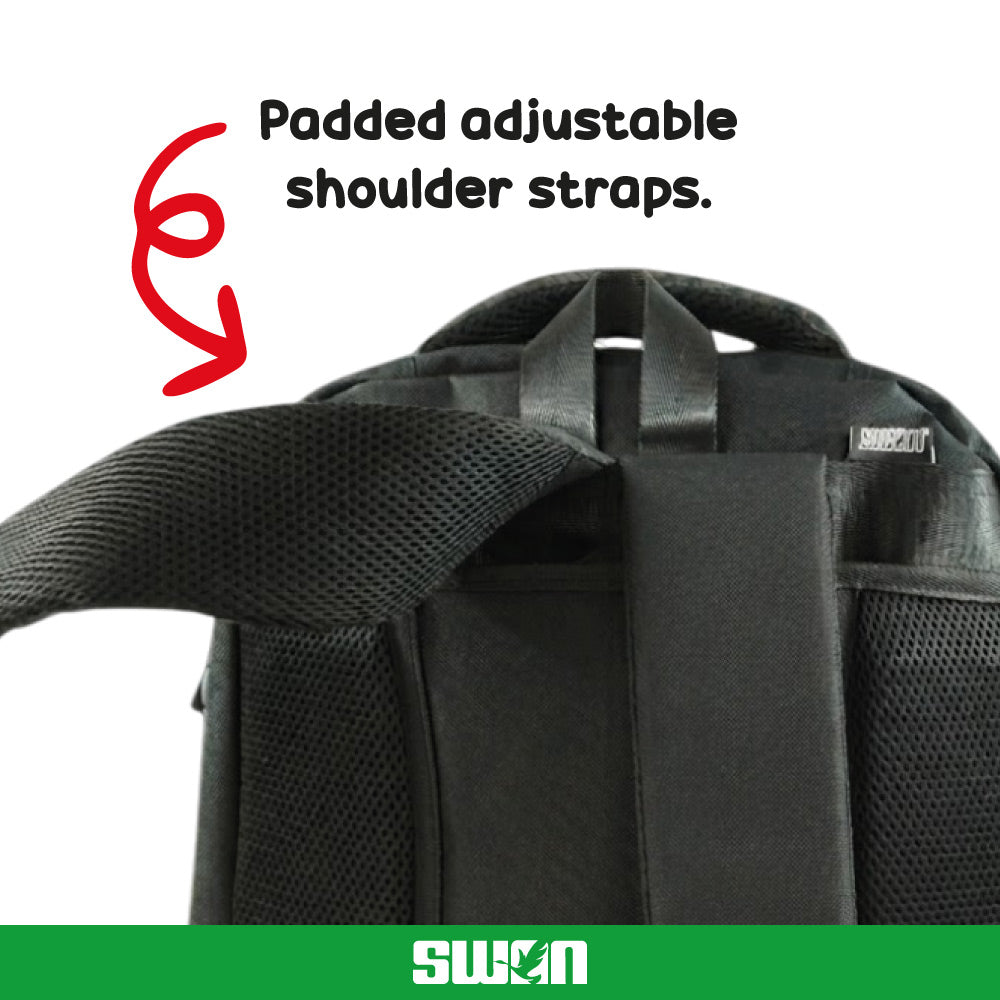 Swan Metal Design 3 Backpack (Heat stamp)