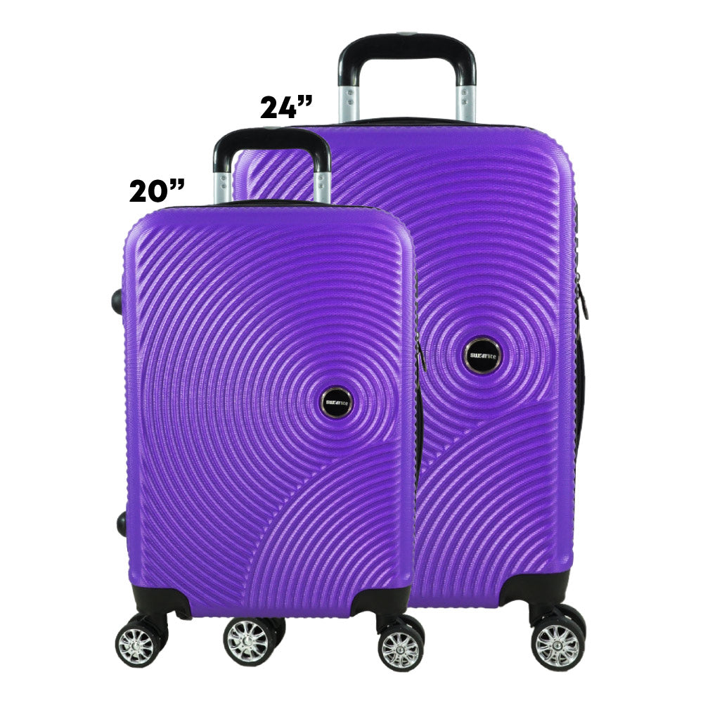 SWAN ABS Luggage 20" & 24" - Purple