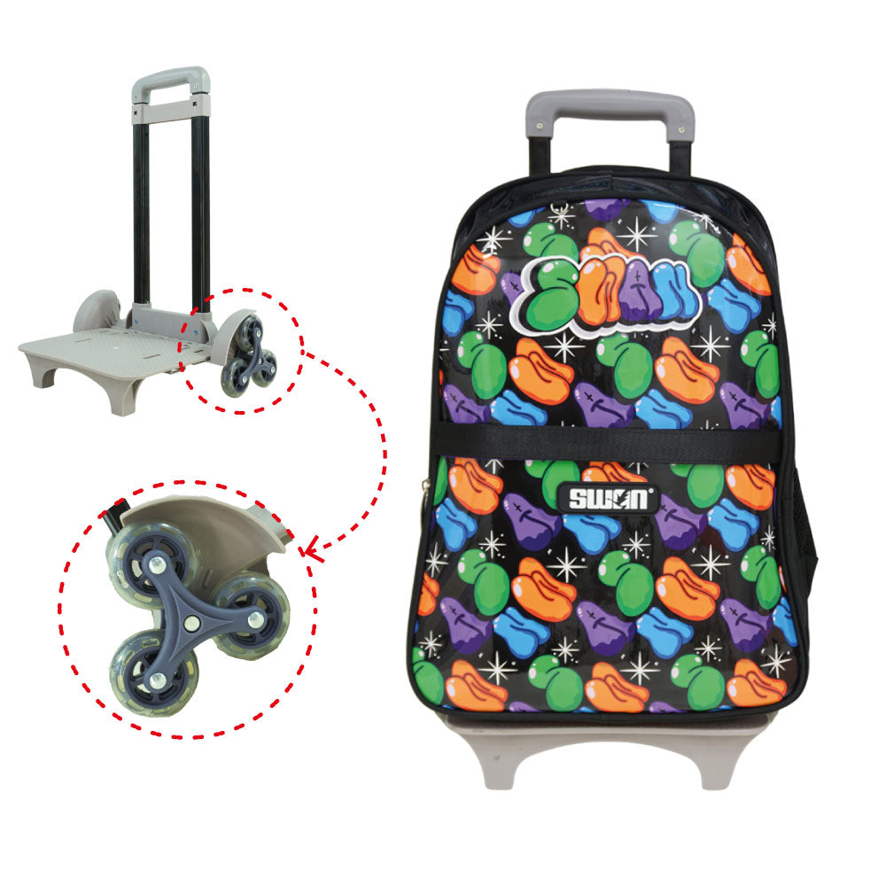 Swan Shine XL Trolley School Bag