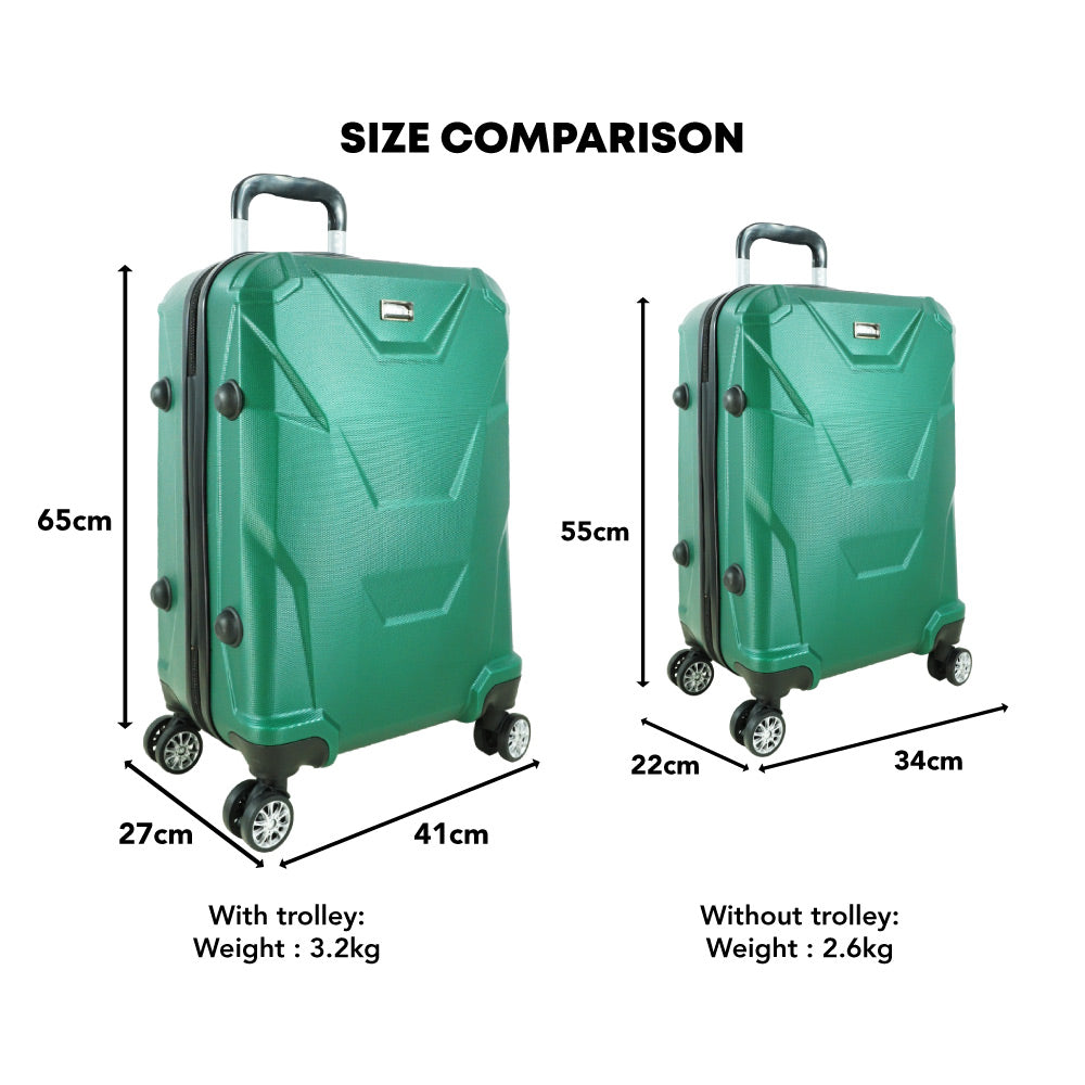 SWAN ABS Luggage 20" & 24" - Green