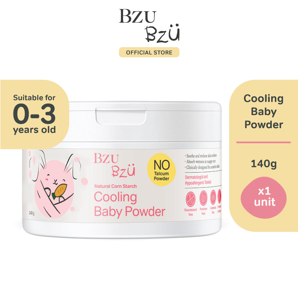 BZU BZU Cooling Baby Powder with Puff  (140g)