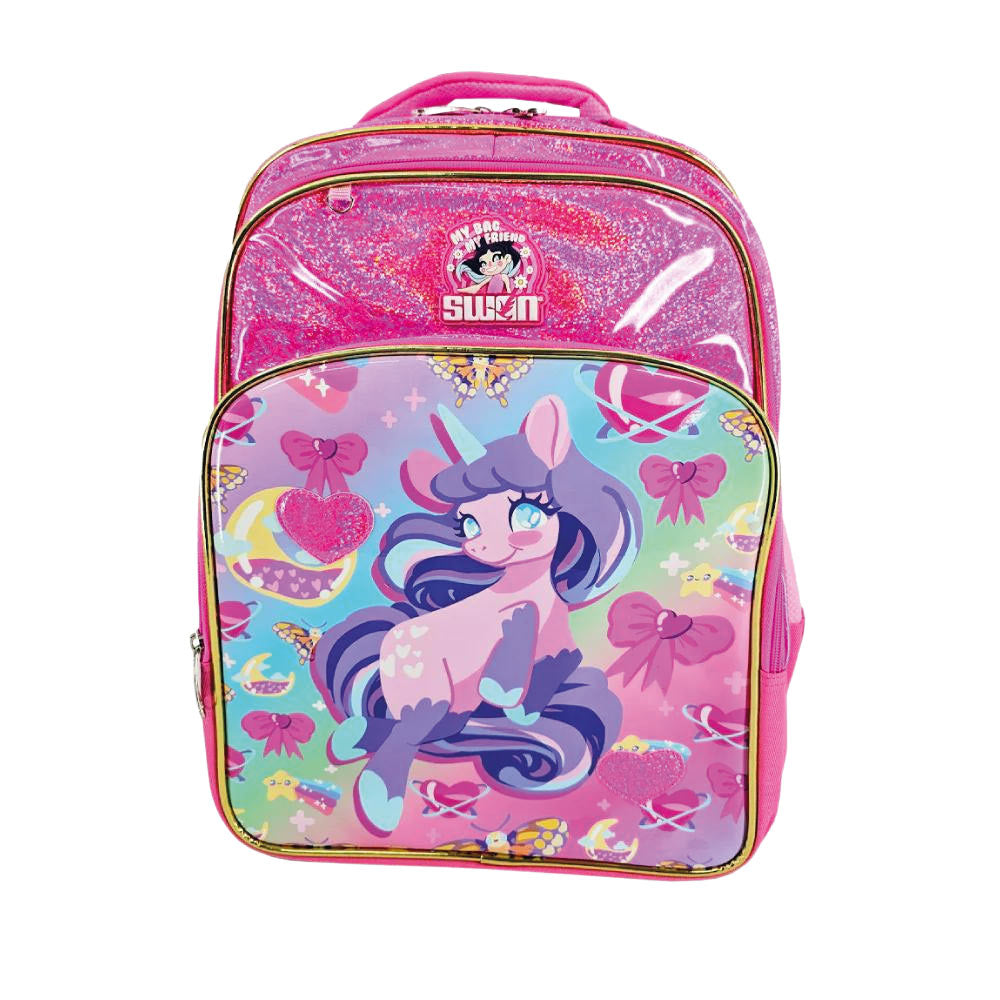 Swan Smile Doodle 3 School Bag (XXL)