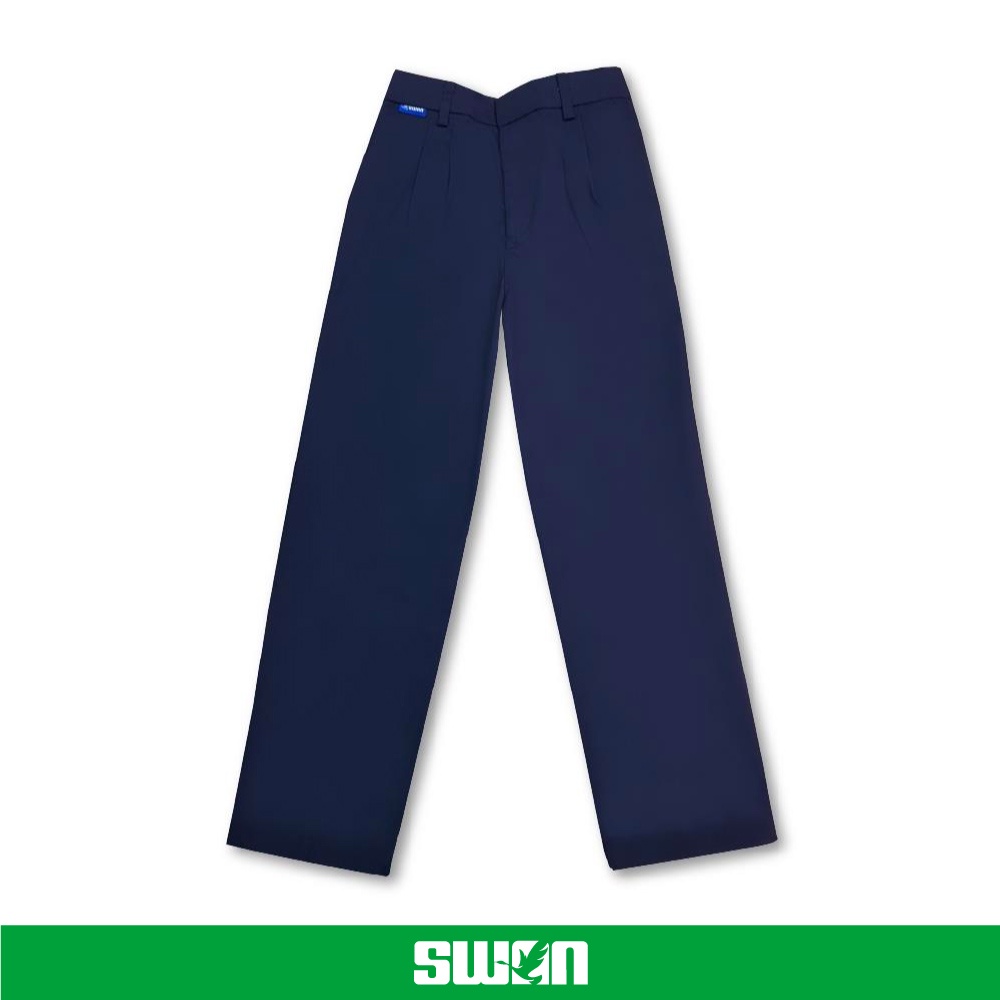 Cotton Blue School Uniform Pants, Waist Size: 28-34